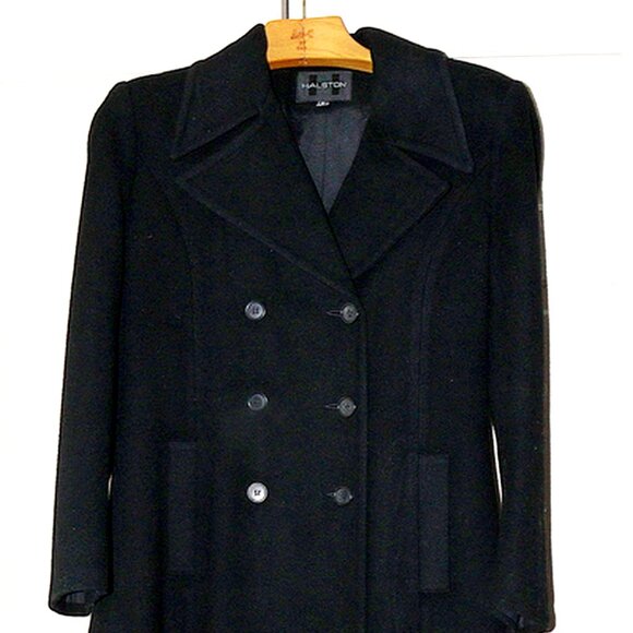 Vintage Halston sz 10 fully lined winter maxi coat - Picture 1 of 5